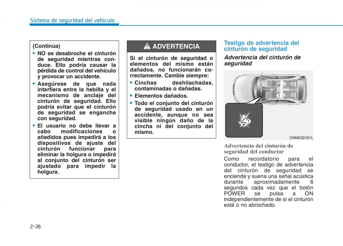 Hyundai Ioniq Electric manual del propietario / page 102