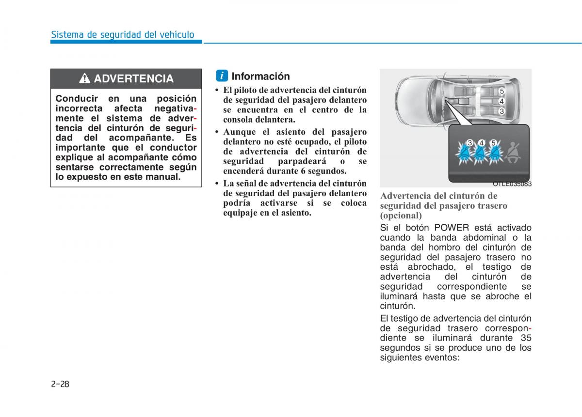 Hyundai Ioniq Electric manual del propietario / page 104