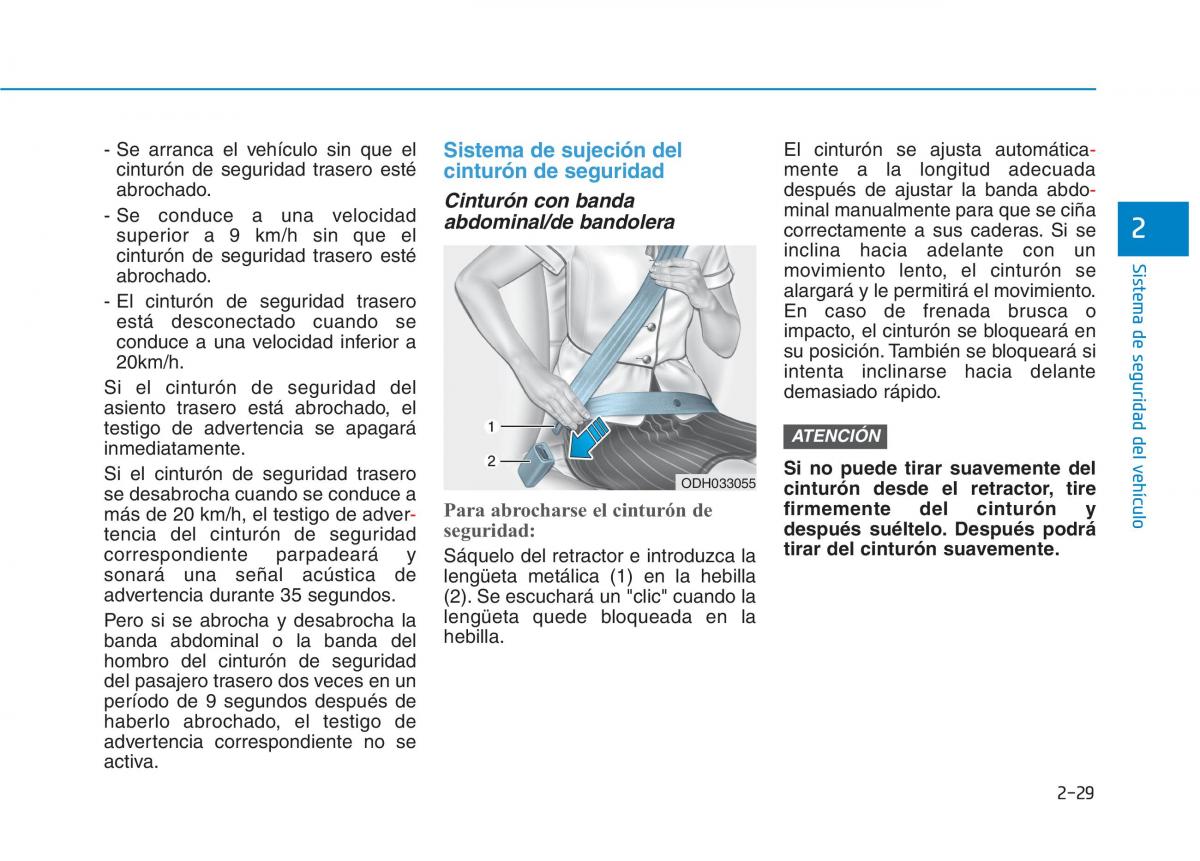 Hyundai Ioniq Electric manual del propietario / page 105