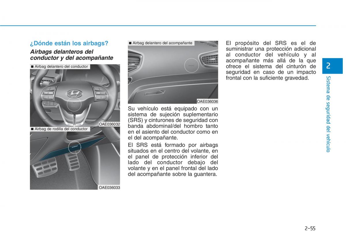 Hyundai Ioniq Electric manual del propietario / page 131