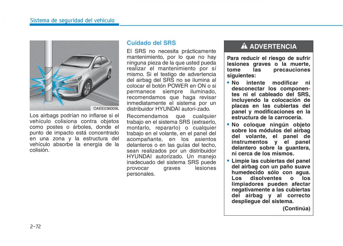 Hyundai Ioniq Electric manual del propietario / page 148