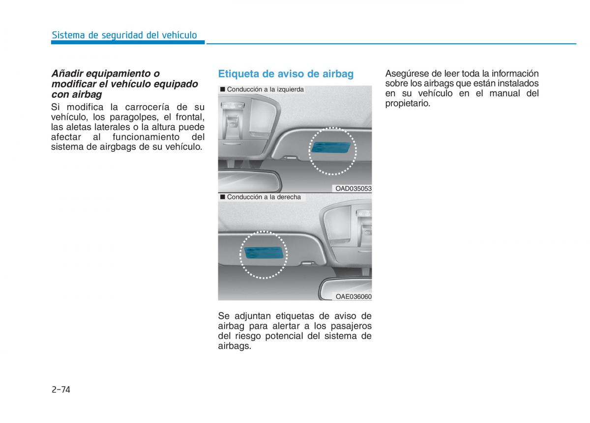 Hyundai Ioniq Electric manual del propietario / page 150