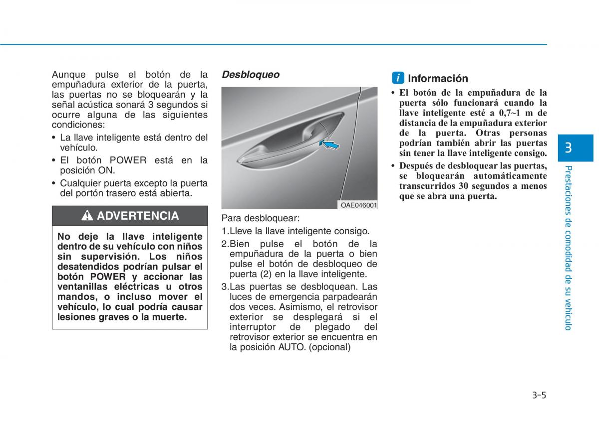 Hyundai Ioniq Electric manual del propietario / page 155