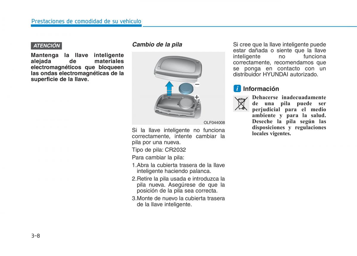 Hyundai Ioniq Electric manual del propietario / page 158