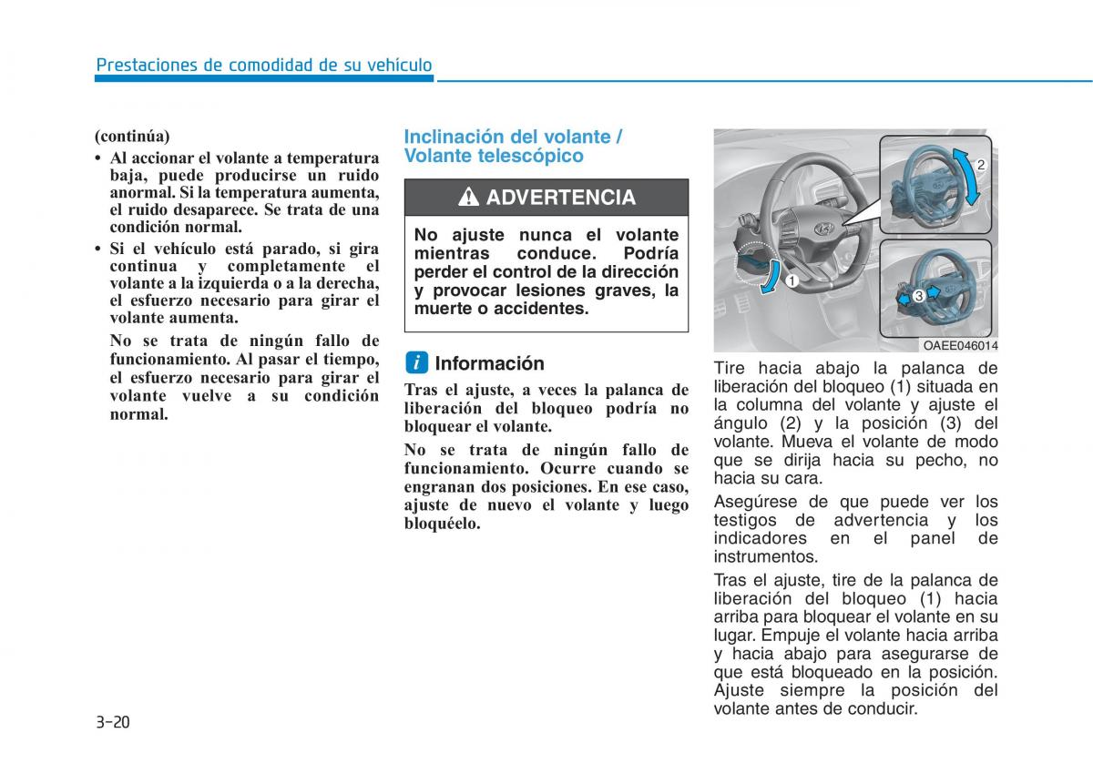 Hyundai Ioniq Electric manual del propietario / page 170