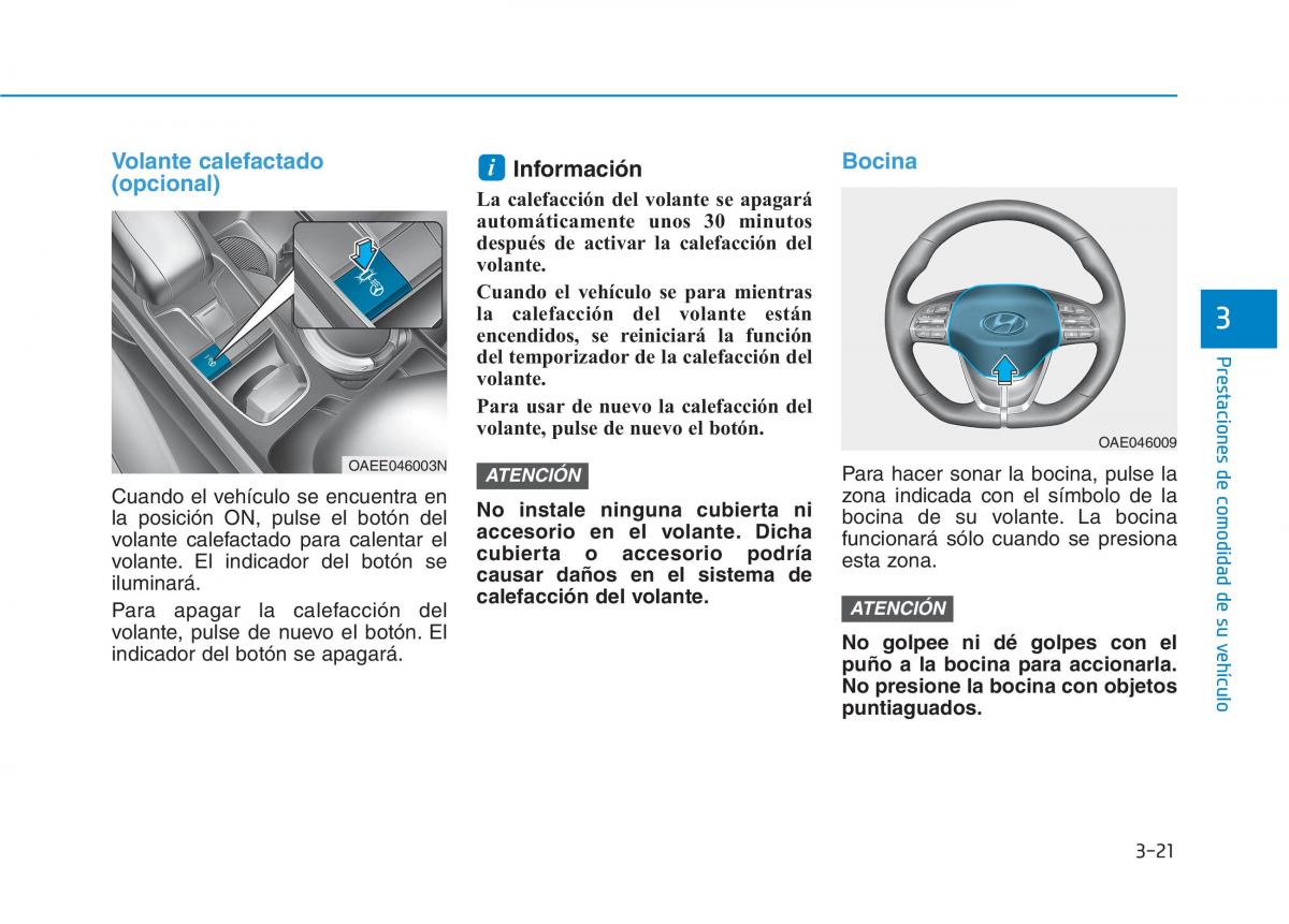 Hyundai Ioniq Electric manual del propietario / page 171