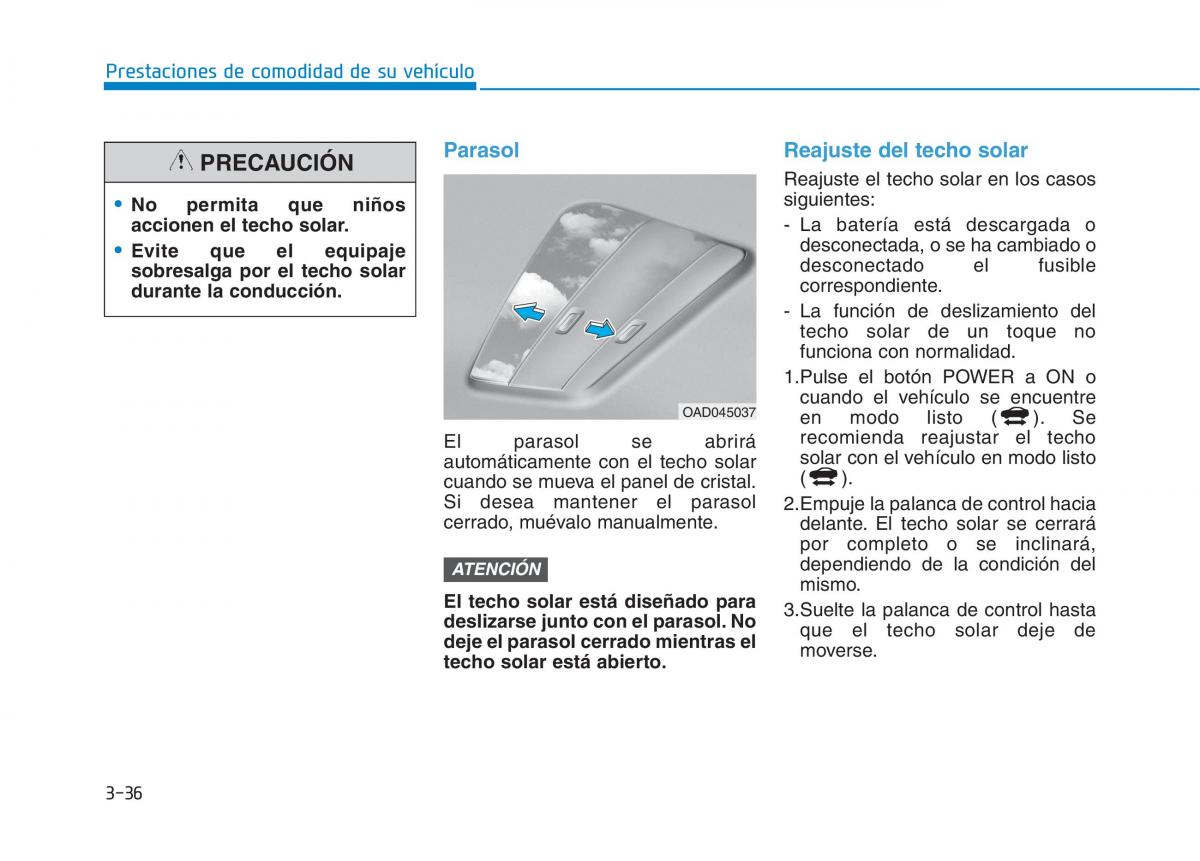 Hyundai Ioniq Electric manual del propietario / page 186