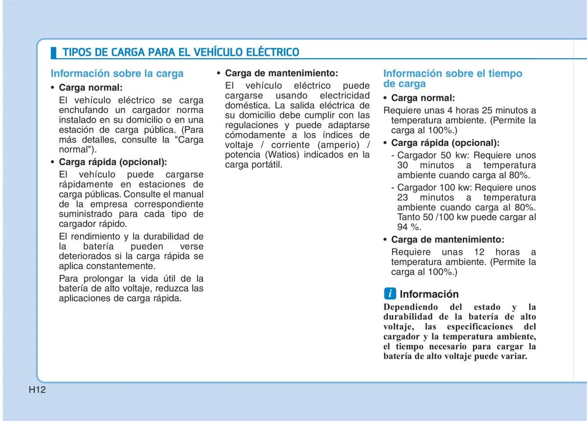 Hyundai Ioniq Electric manual del propietario / page 19