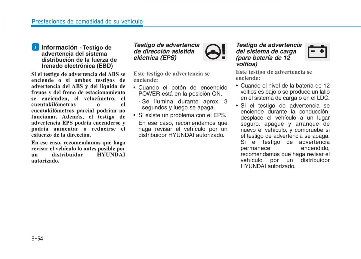 Hyundai Ioniq Electric manual del propietario / page 204