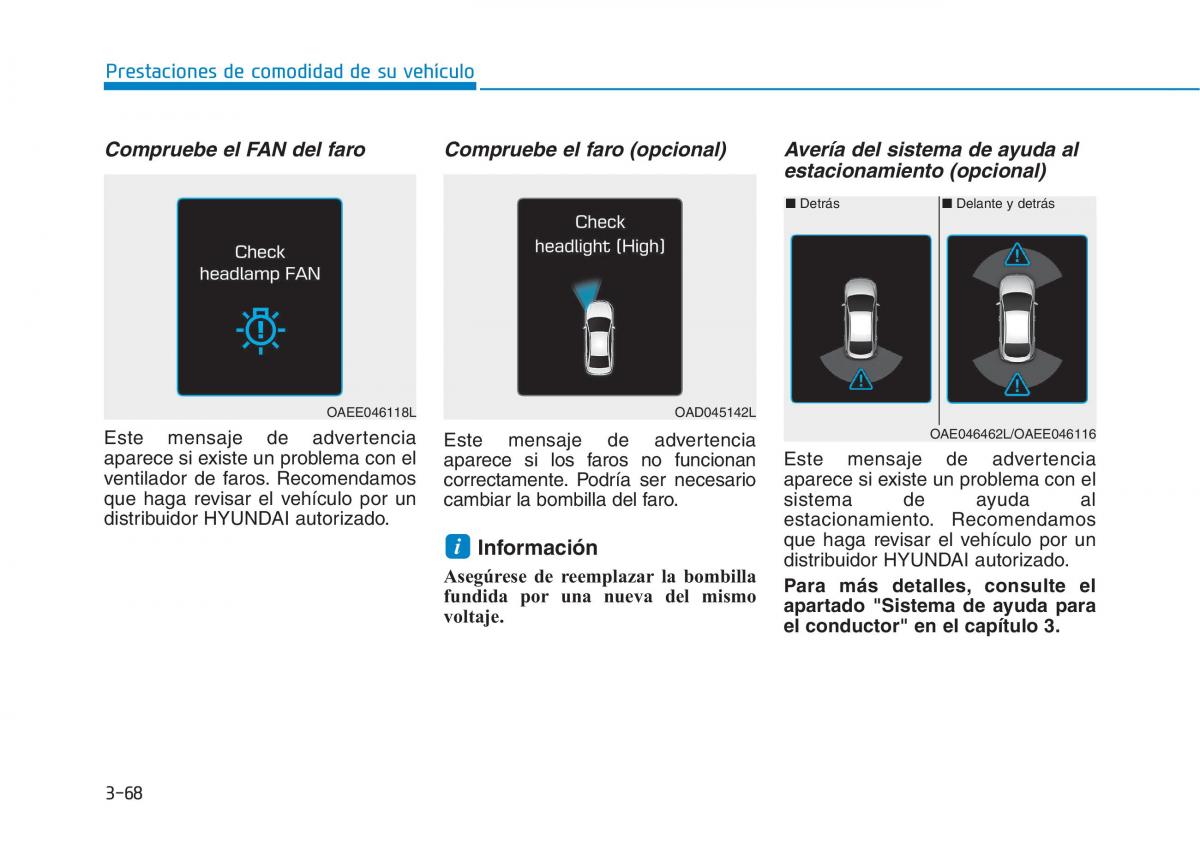 Hyundai Ioniq Electric manual del propietario / page 218