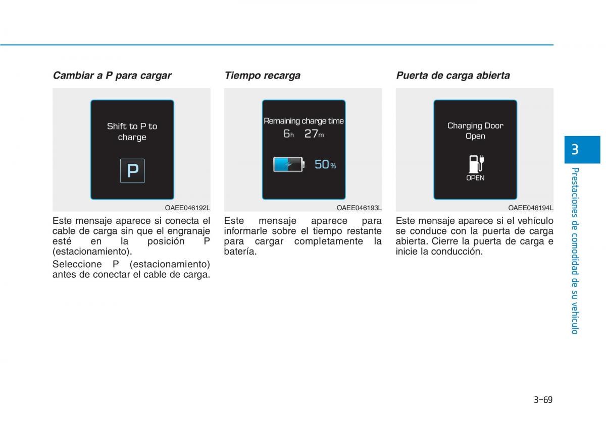 Hyundai Ioniq Electric manual del propietario / page 219