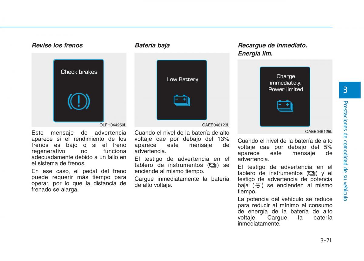 Hyundai Ioniq Electric manual del propietario / page 221