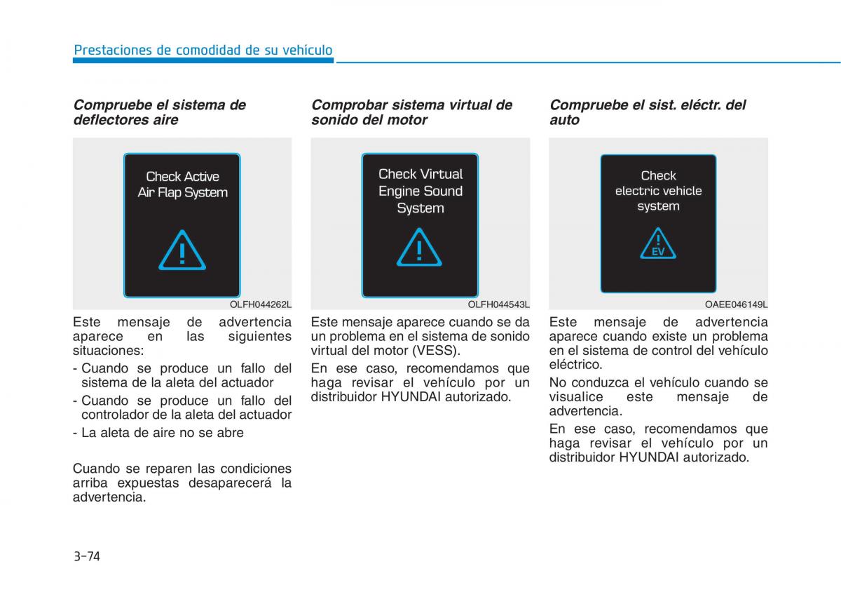 Hyundai Ioniq Electric manual del propietario / page 224