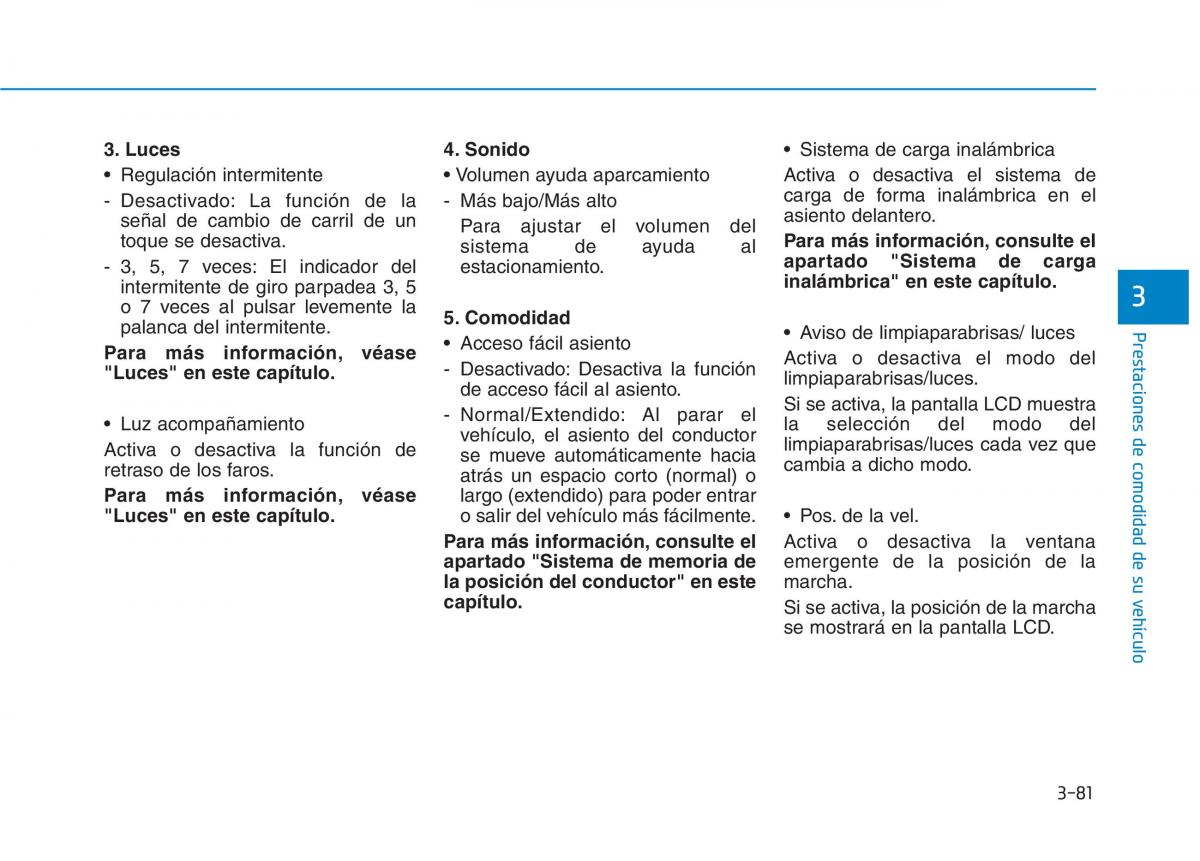 Hyundai Ioniq Electric manual del propietario / page 231