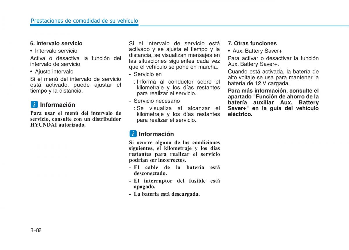 Hyundai Ioniq Electric manual del propietario / page 232