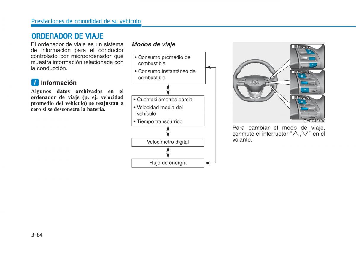 Hyundai Ioniq Electric manual del propietario / page 234