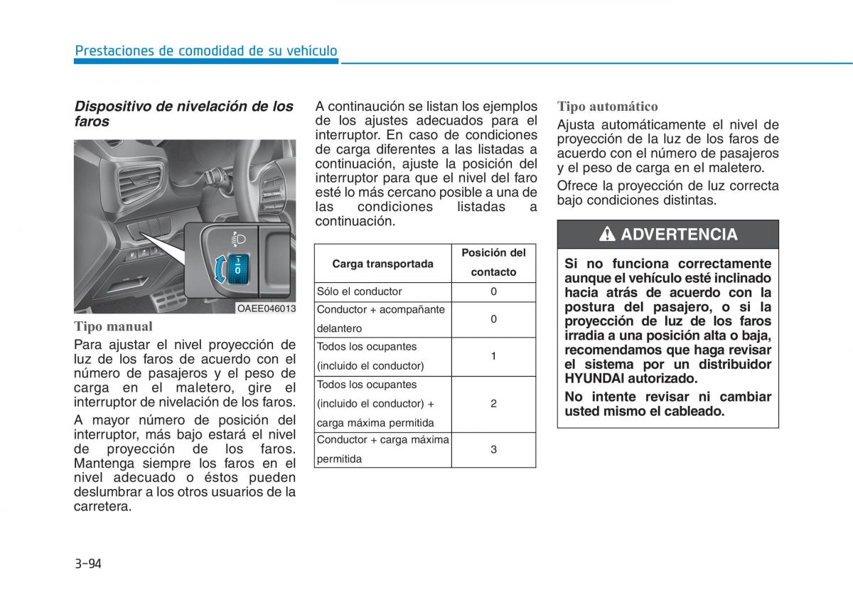 Hyundai Ioniq Electric manual del propietario / page 244