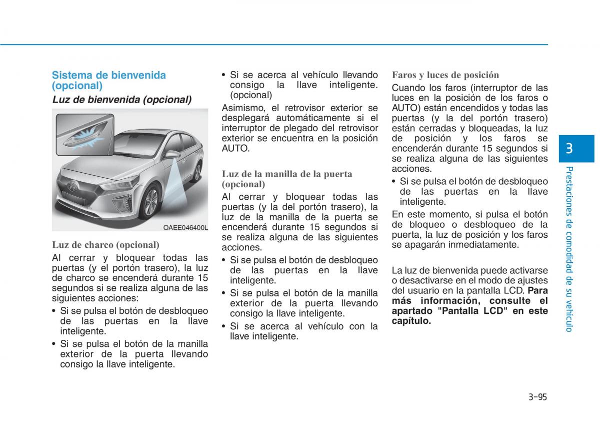 Hyundai Ioniq Electric manual del propietario / page 245