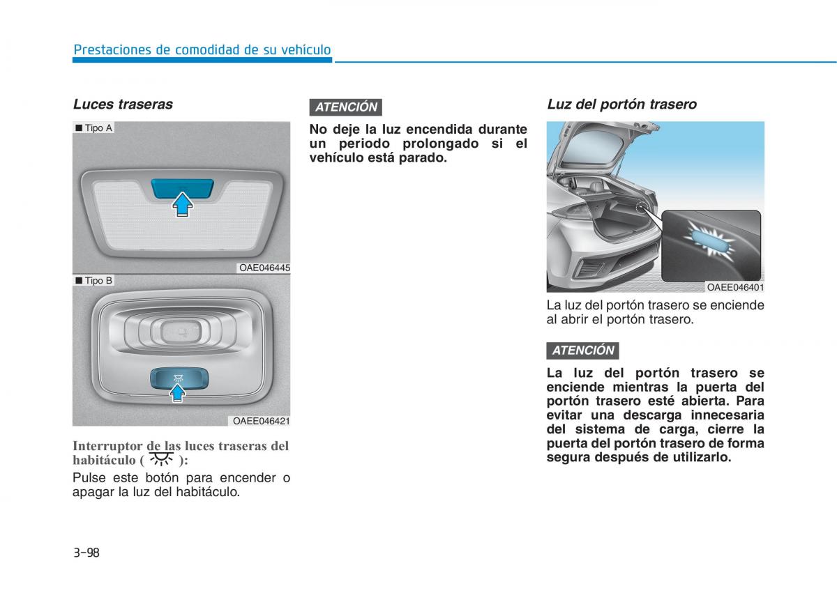 Hyundai Ioniq Electric manual del propietario / page 248