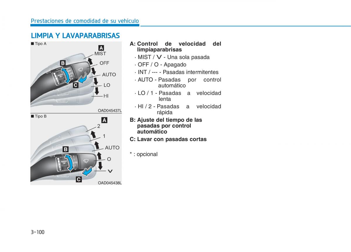 Hyundai Ioniq Electric manual del propietario / page 250