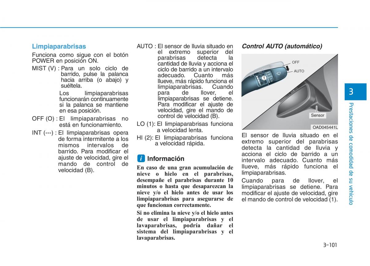 Hyundai Ioniq Electric manual del propietario / page 251