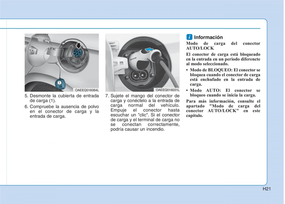 Hyundai Ioniq Electric manual del propietario / page 28