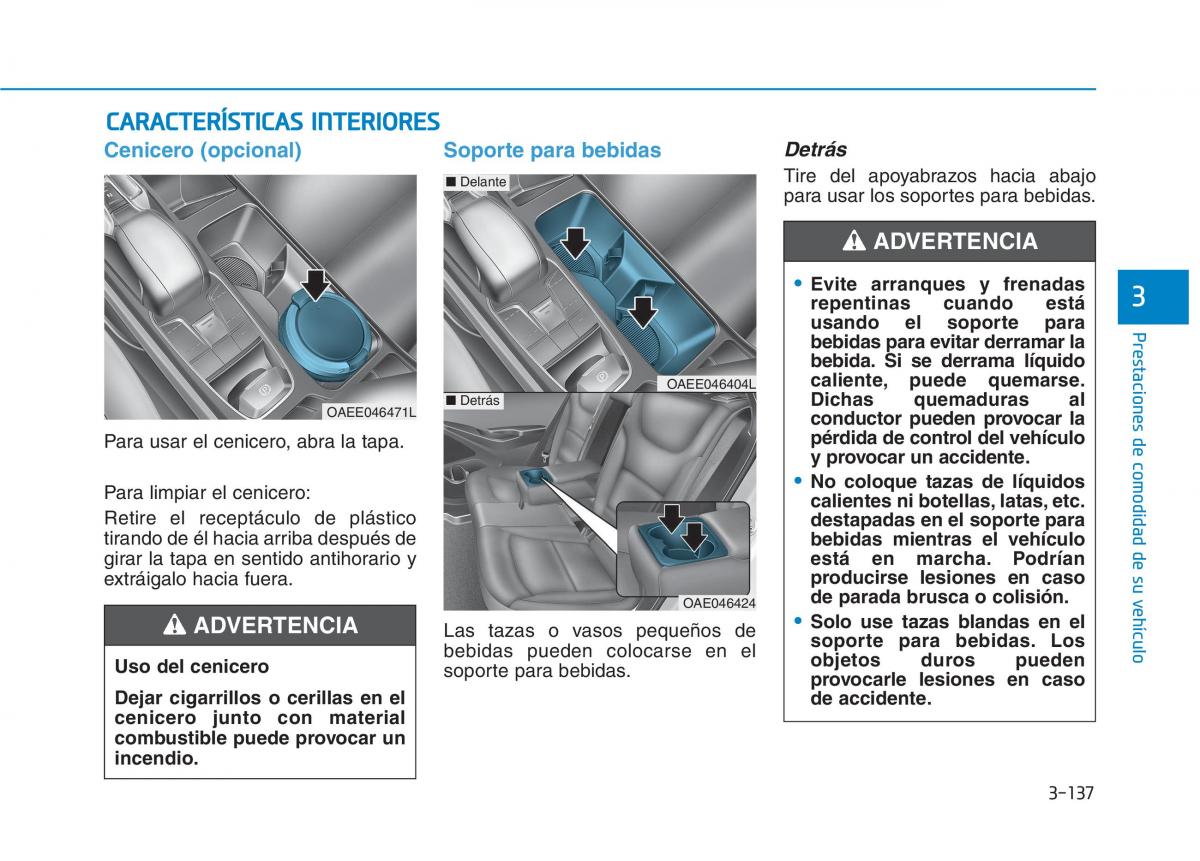 Hyundai Ioniq Electric manual del propietario / page 287