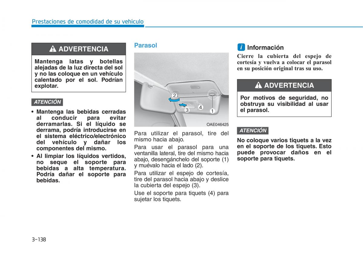 Hyundai Ioniq Electric manual del propietario / page 288