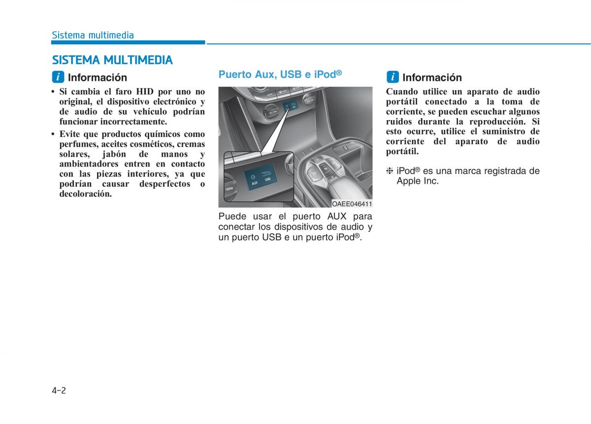 Hyundai Ioniq Electric manual del propietario / page 298