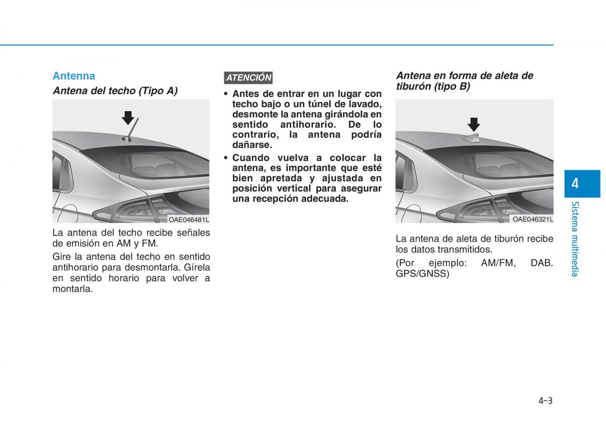 Hyundai Ioniq Electric manual del propietario / page 299