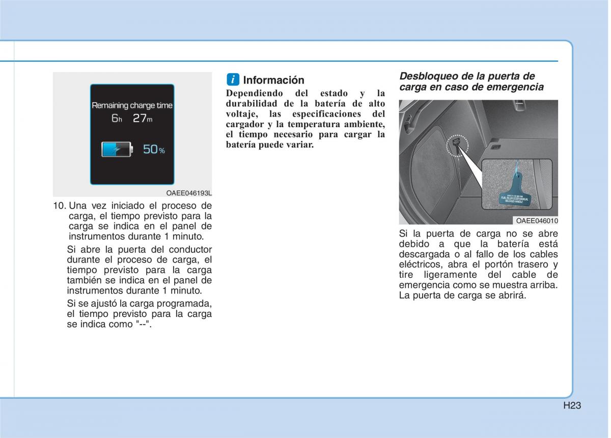 Hyundai Ioniq Electric manual del propietario / page 30