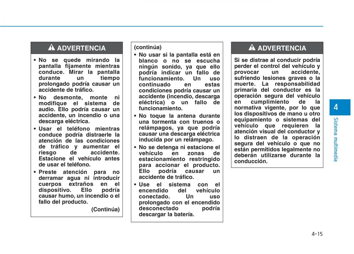 Hyundai Ioniq Electric manual del propietario / page 311