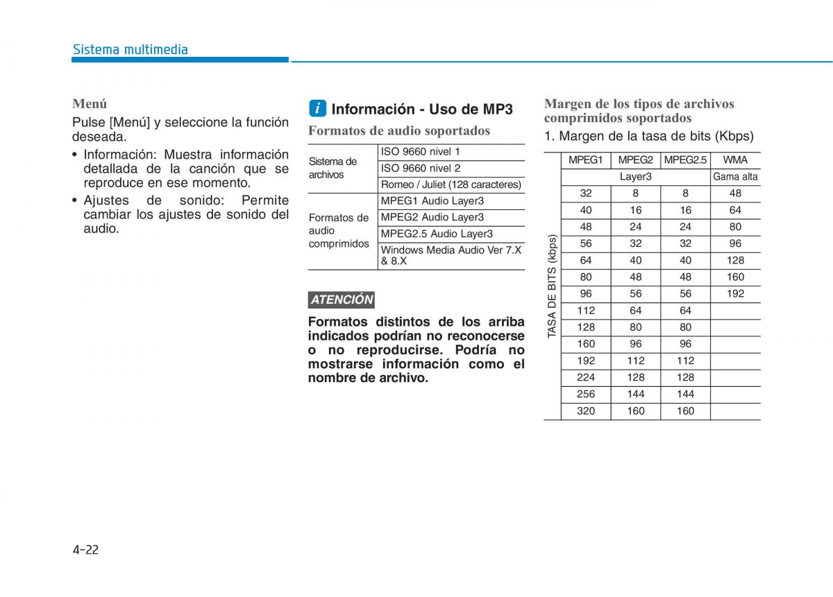 Hyundai Ioniq Electric manual del propietario / page 318