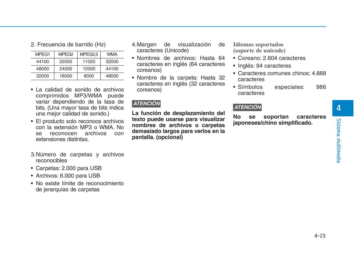 Hyundai Ioniq Electric manual del propietario / page 319