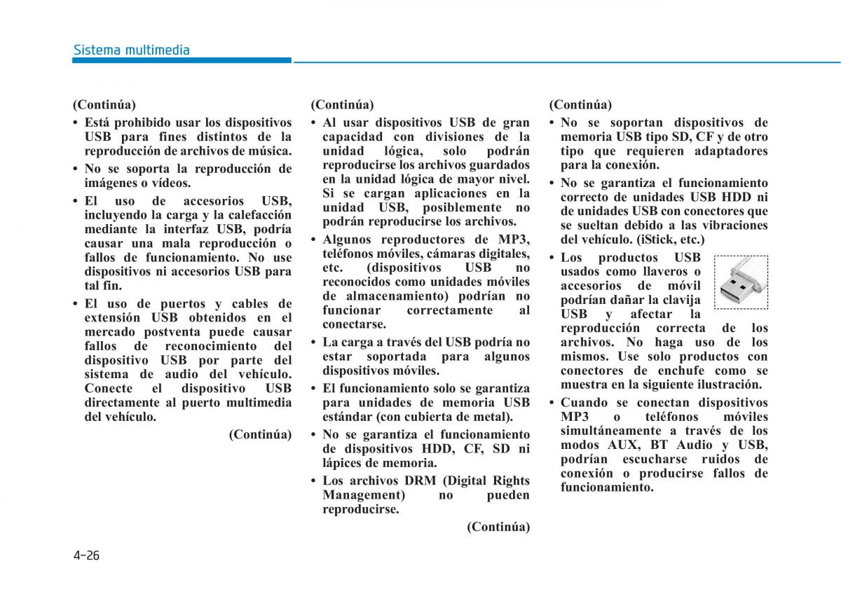 Hyundai Ioniq Electric manual del propietario / page 322