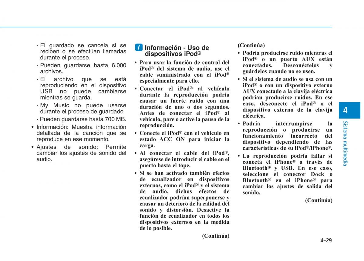 Hyundai Ioniq Electric manual del propietario / page 325