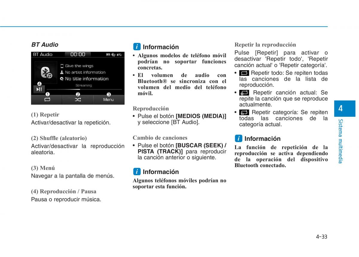 Hyundai Ioniq Electric manual del propietario / page 329