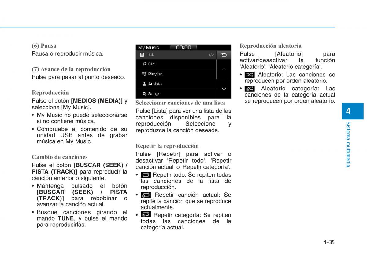 Hyundai Ioniq Electric manual del propietario / page 331