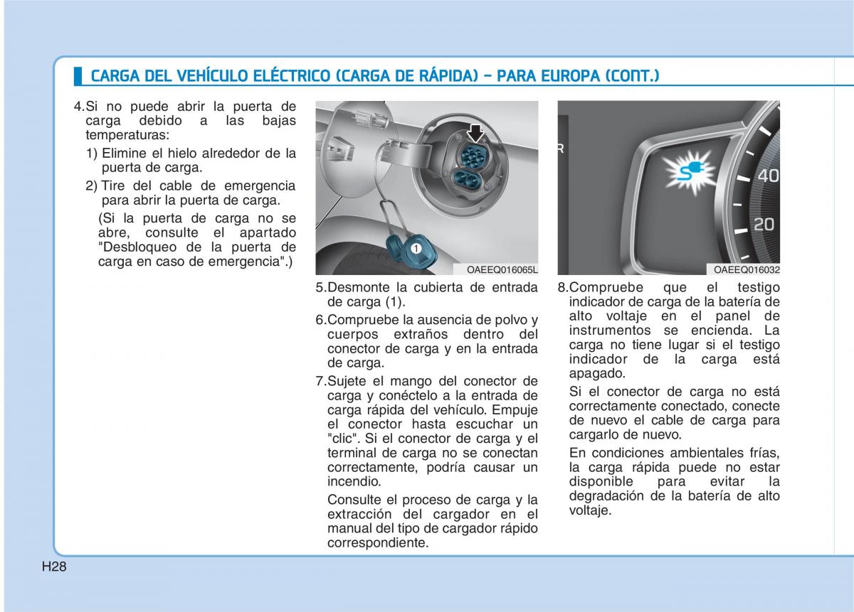 Hyundai Ioniq Electric manual del propietario / page 35