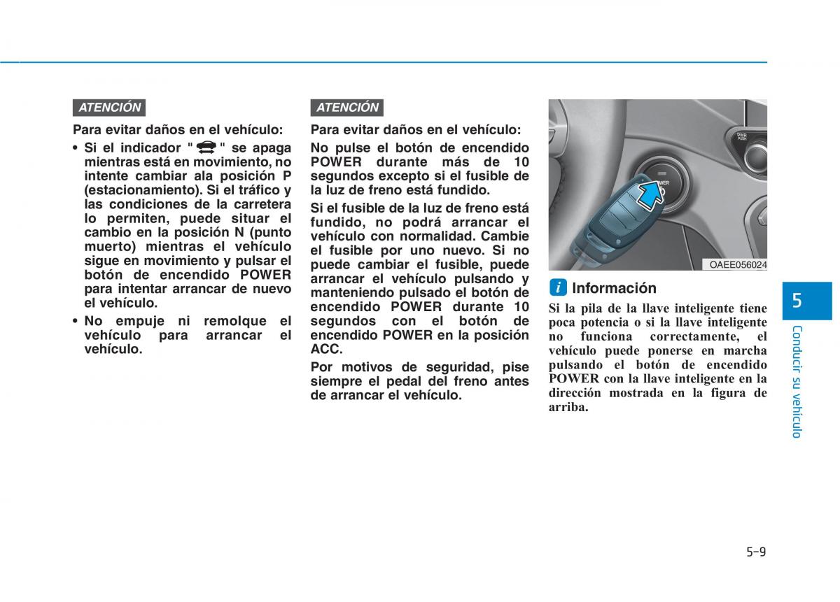 Hyundai Ioniq Electric manual del propietario / page 355