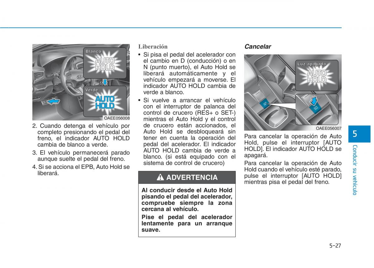 Hyundai Ioniq Electric manual del propietario / page 373