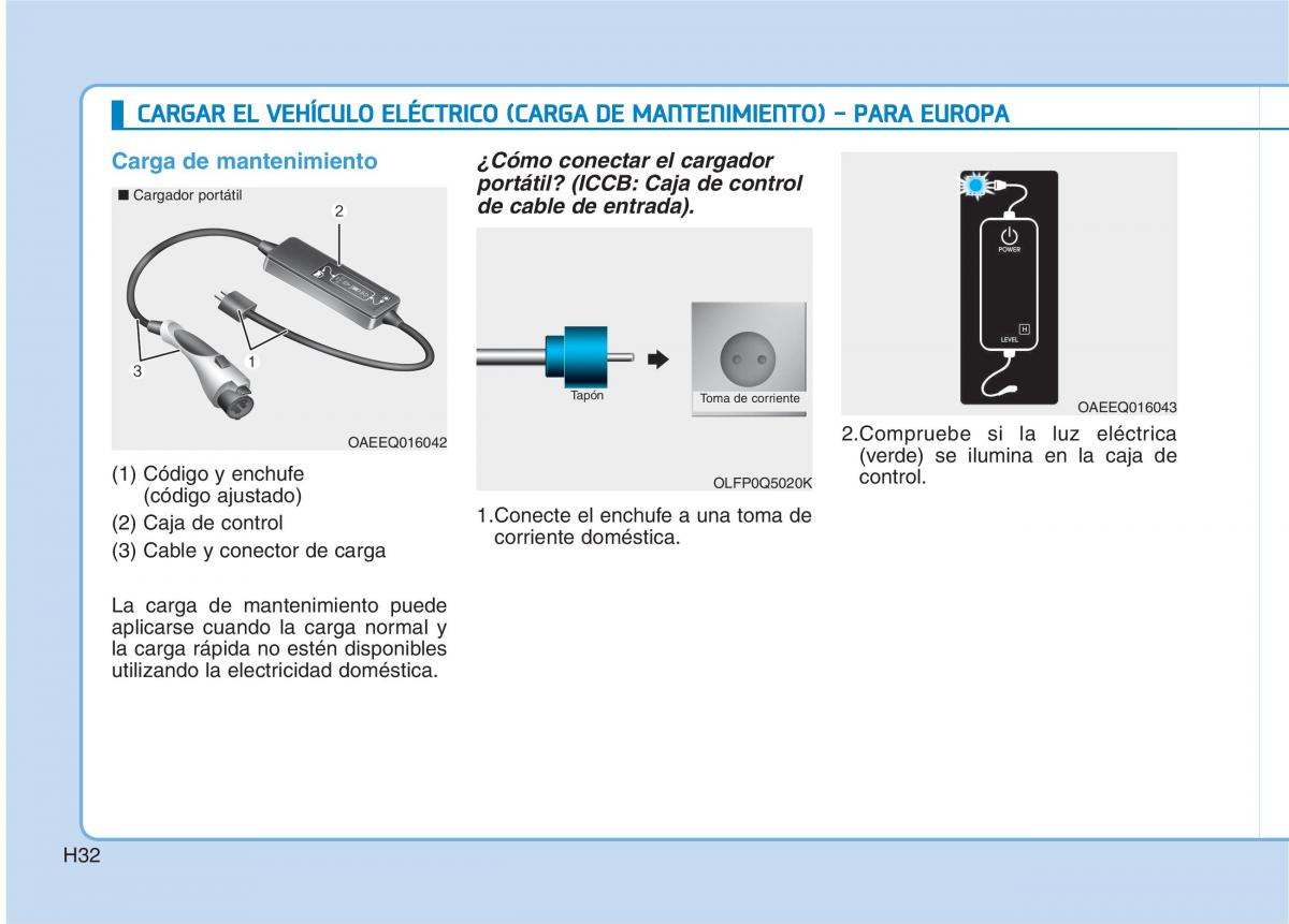 Hyundai Ioniq Electric manual del propietario / page 39