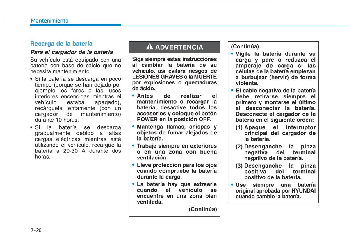 Hyundai Ioniq Electric manual del propietario / page 501