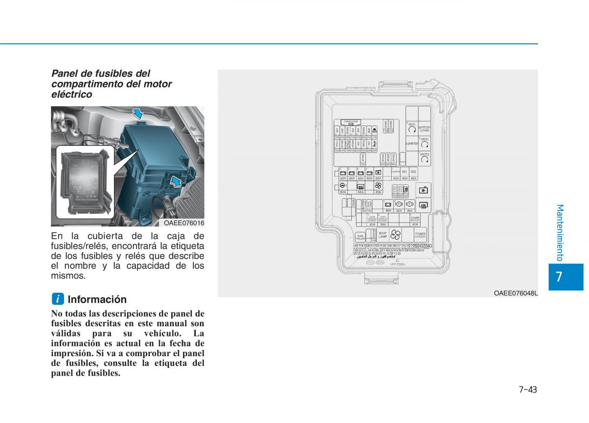 Hyundai Ioniq Electric manual del propietario / page 524