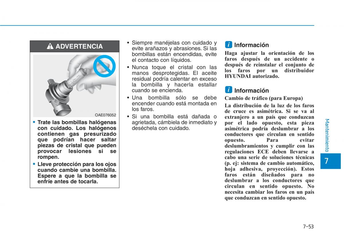 Hyundai Ioniq Electric manual del propietario / page 534