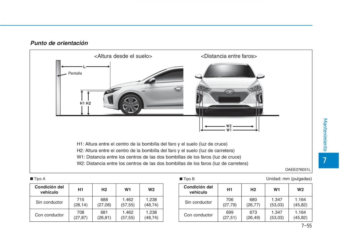 Hyundai Ioniq Electric manual del propietario / page 536