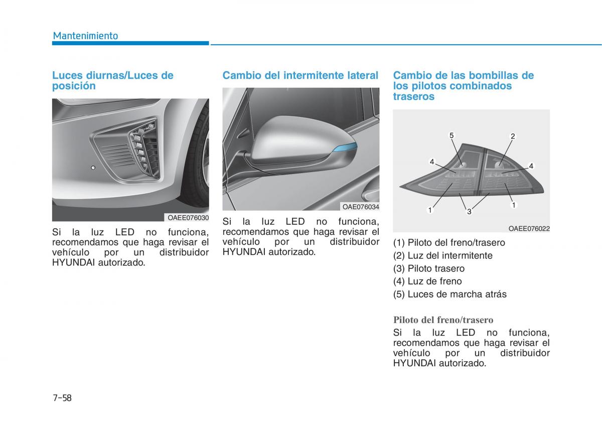 Hyundai Ioniq Electric manual del propietario / page 539