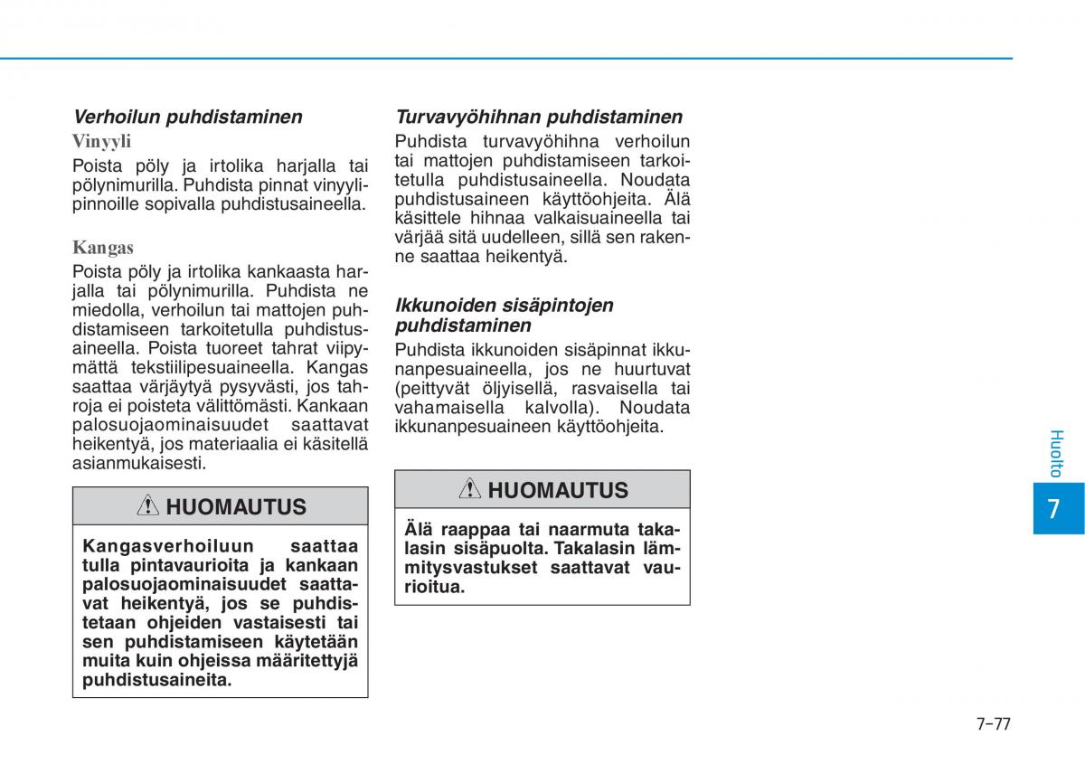 Hyundai Ioniq Electric omistajan kasikirja / page 543