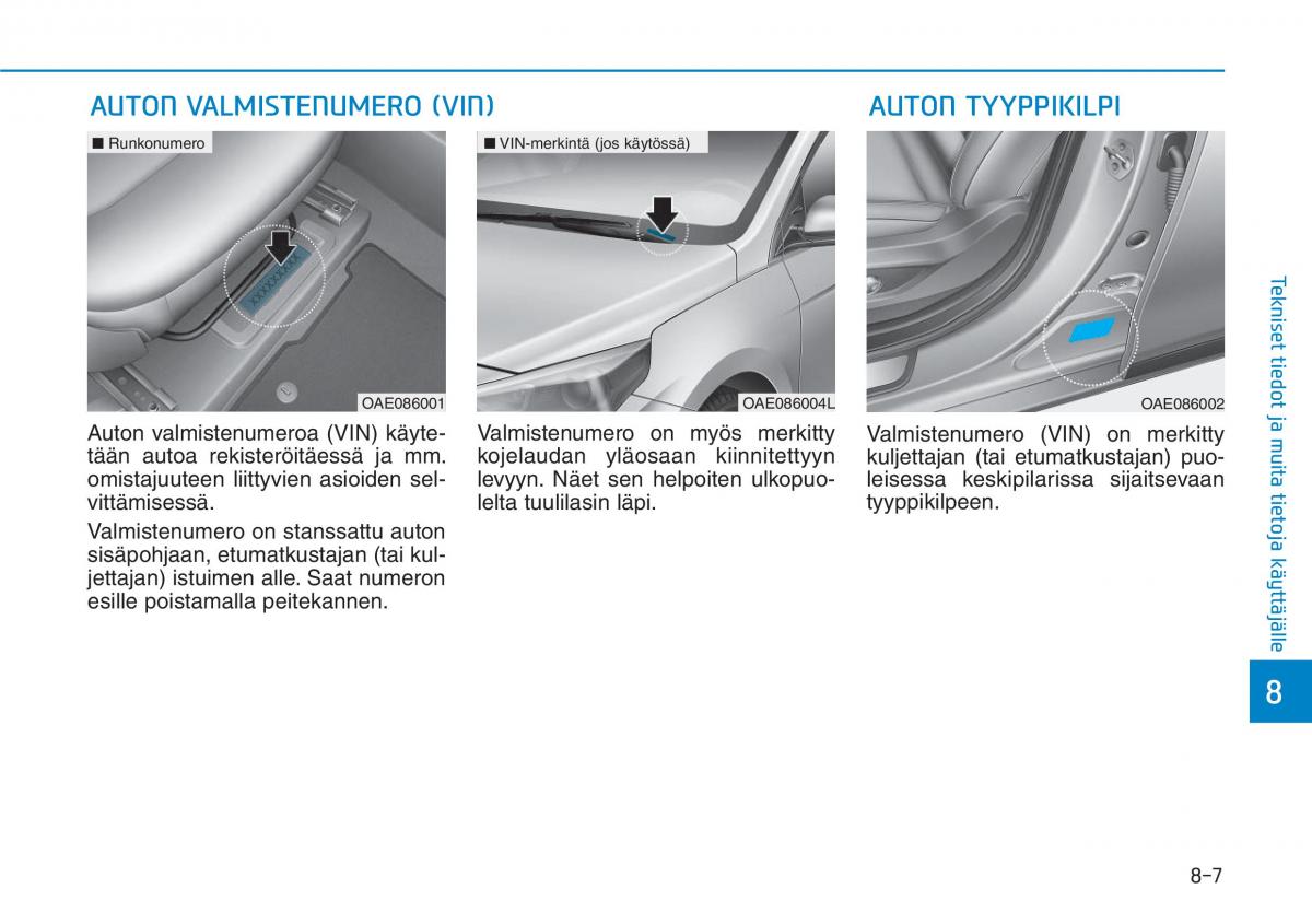 Hyundai Ioniq Electric omistajan kasikirja / page 550