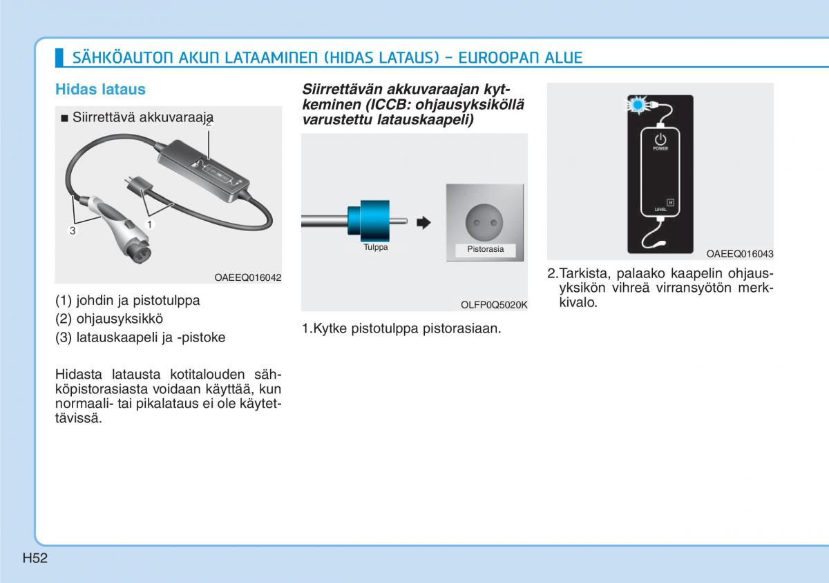 Hyundai Ioniq Electric omistajan kasikirja / page 59